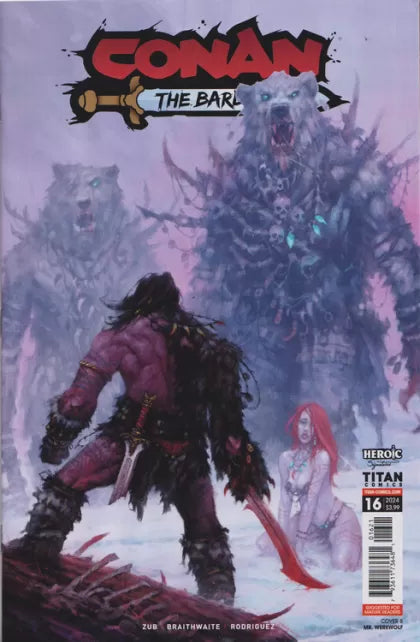 Conan the Barbarian (Titan Comics) Frozen Faith, Part IV: The Hidden World 16B Jakub Rozalski Variant