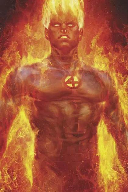 Fantastic Four, Vol. 6 #1BK – Artgerm Exclusive Human Torch Virgin Variant