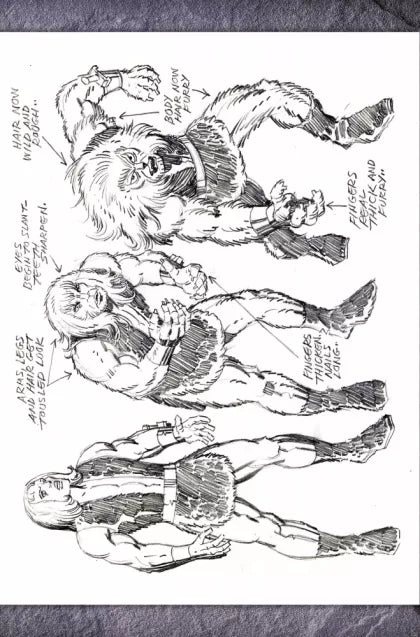 Thundarr the Barbarian #1U – Jack Kirby Model Sheet Virgin Incentive Variant (1:7)