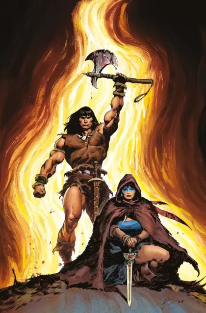 Conan the Barbarian (Titan Comics) Bound in Black Stone, Part II: Homeland! 2I Roberto de la Torre Foil Virgin Variant