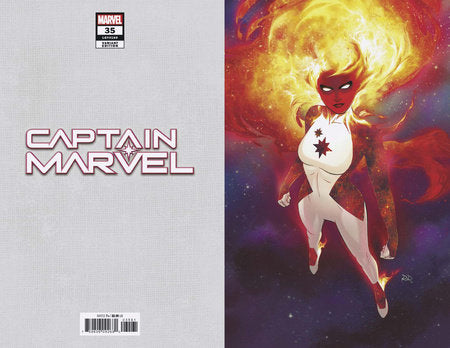 Captain Marvel, Vol. 11 #35E – Russell Dauterman Incentive Spoiler Virgin Variant (1:200)