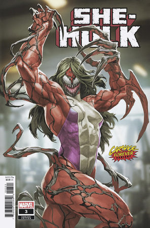 She-Hulk, Vol. 5 #3B – Carnage Forever Variant Cover by Skan