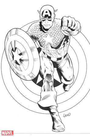 Captain America: Finale #1C – Greg Land Incentive B&W Virgin Variant (1:50)
