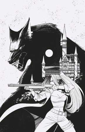 Werewolf by Night, Vol. 4 1E Corin Howell Incentive B&W Virgin Variant (1:100)