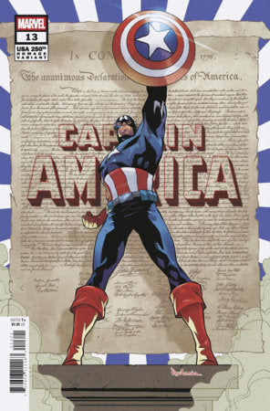 Captain America, Vol. 12 #13B – Rogê Antônio USA 250th Anniversary Homage Variant