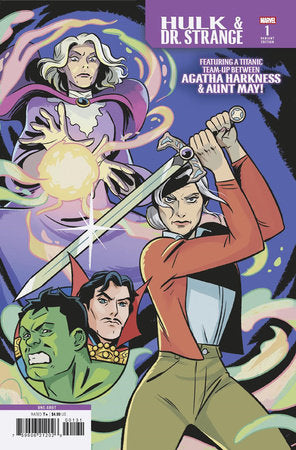 Hulk & Doctor Strange Gray Dawn On Bleecker Street/What Happens In The Book Club Stays In The Book Club 1C Natacha Bustos Variant