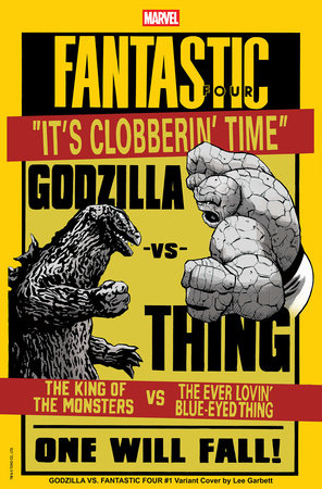 Godzilla vs. Fantastic Four #1E – Lee Garbett Versus Variant