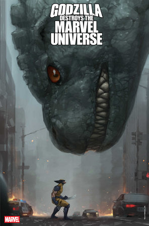 Godzilla Destroys the Marvel Universe Part Three 3E Jeehyung Lee Variant