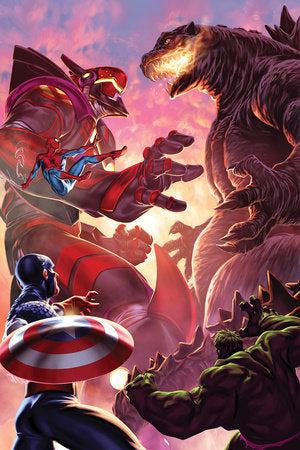 Godzilla Destroys The Marvel Universe, Conclusion 5G Mark Brooks Incentive Virgin Variant (1:50)
