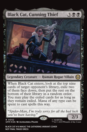 Black Cat, Vol. 3 #10C – Alessandra Pisano Magic: The Gathering Variant