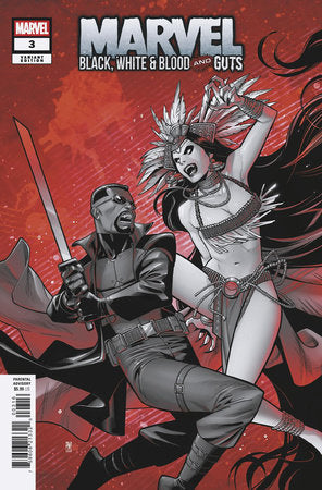 Marvel: Black, White & Blood and Guts The Queen of Death Valley 3C Paco Medina Incentive Variant (1:25)