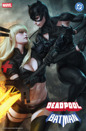 Marvel / DC: Deadpool / Batman The Dead Of Knight / The Gun & The Sword / Catch / The Red And The Green / Rocket Raccoon Has A Green Lantern Ring Now / Showdown / Enter: Logo 1P Artgerm Variant