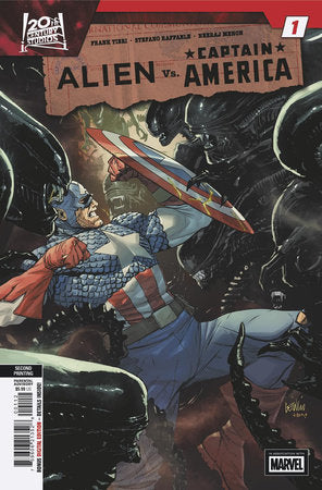 Alien vs. Captain America Operation: Red King, Part One 1G 2nd Printing Leinil Francis Yu