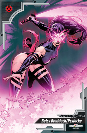 Psylocke: Ninja Rise from the Fall 1E Juan Frigeri X-Men Trading Card Variant