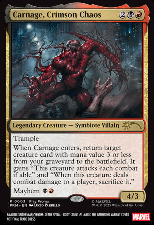 The Amazing Spider-Man / Venom: Death Spiral – Body Count #1E – Lucio Parrillo Magic: The Gathering Variant