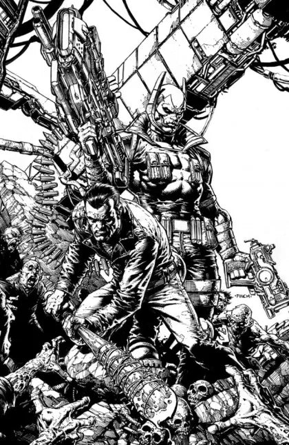 The Walking Dead Deluxe #124E – David Finch Youngblood Team-Up B&W Variant