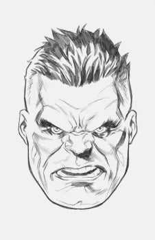 The Incredible Hulk, Vol. 4 #10D – Mark Brooks Incentive Headshot Sketch Variant (1:50)