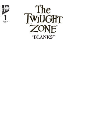 The Twilight Zone (IDW), 1C, Blank Variant