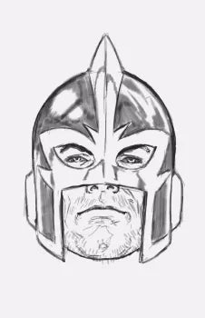 The Avengers, Vol. 9 #11E – Mark Brooks Incentive Headshot Sketch Virgin Variant (1:50)
