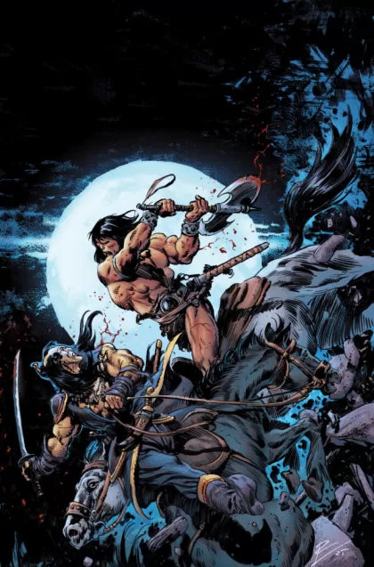 Conan the Barbarian (Titan Comics) Ghosts & Echoes, The Sharpened Tooth 29H Rob De La Torre Virgin Variant