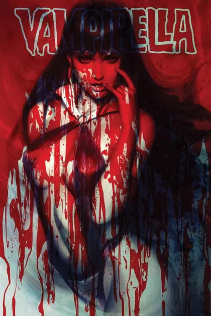 Vampirella, Vol. 6 #6A – Artgerm Blood Splattered Acetate Cover