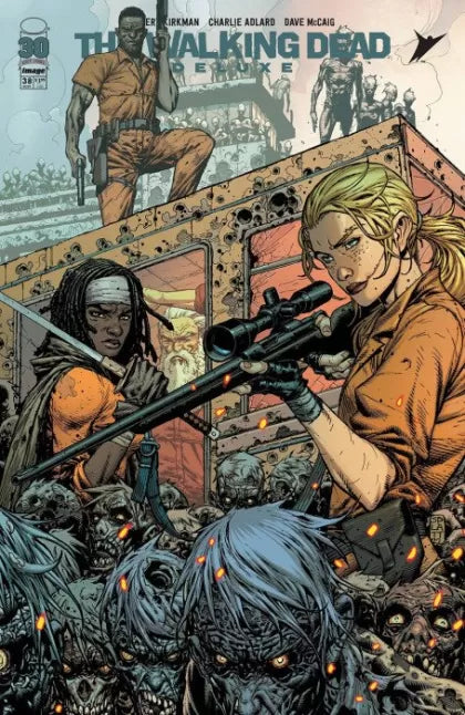 The Walking Dead Deluxe #38C – Charlie Adlard & Dave McCaig Cover