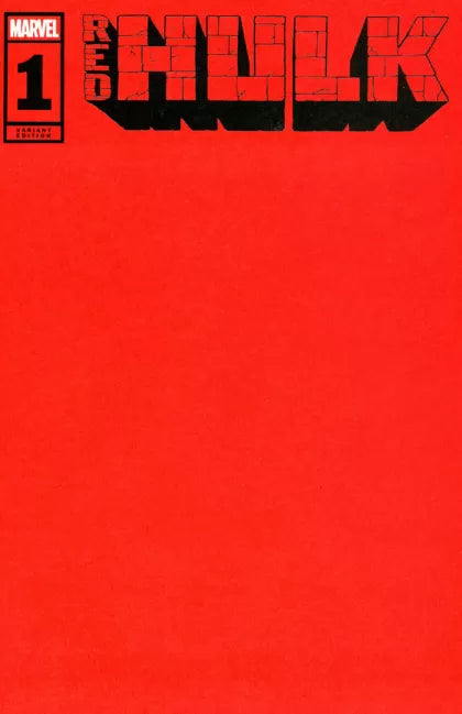 Red Hulk #1E – Red Blank Variant