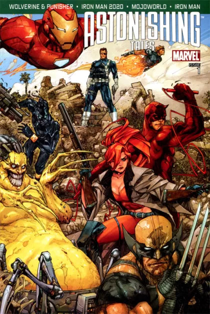 Astonishing Tales, Vol. 2 Madripoor Mix-Up / Iron Man 2020: Endless Stolen Sky / Iron Man: Making An Appearance / Mojoworld 1A Kenneth Roquefort Regular Cover