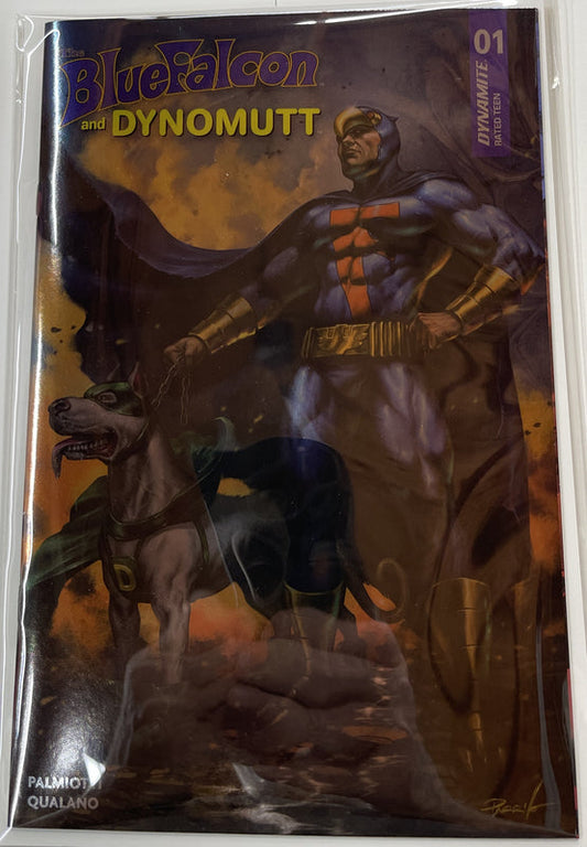 Blue Falcon & Dynomutt #1 Foil Cover E Parrillo