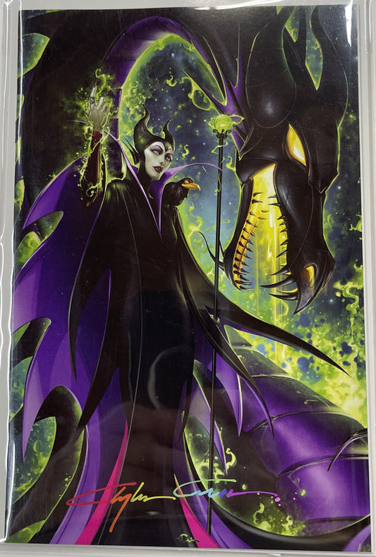 Maleficent #1 signed Clayton Crain Exclusive Virgin Variant ltd 250 w/COA