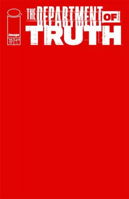 The Department of Truth #25B – Blank Variant