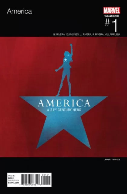 America "Pa' Fuera, Pa' La Calle" 1E Variant Jeffrey Veregge Marvel Hip-Hop Cover