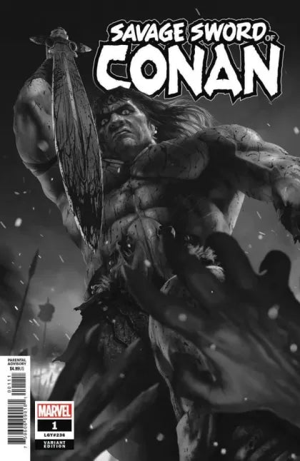 The Savage Sword of Conan, Vol. 2 #1B – Rahzzah Incentive B&W Variant (1:50)