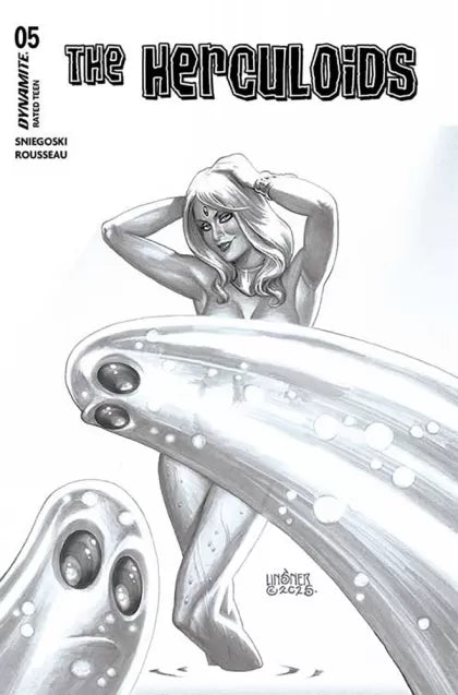 The Herculoids #5E – Francesco Mattina Incentive B&W Variant (1:10)