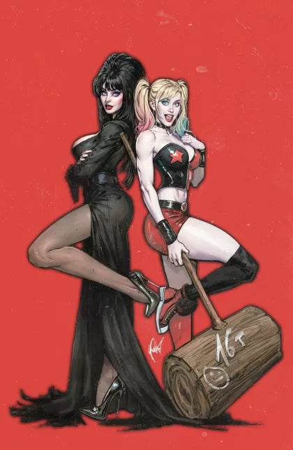 Harley Quinn X Elvira 1AI Cedric Poulat Exclusive Variant (Ltd. 500)