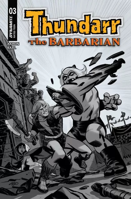 Thundarr the Barbarian #3F – Michael Cho Incentive B&W Variant (1:10)