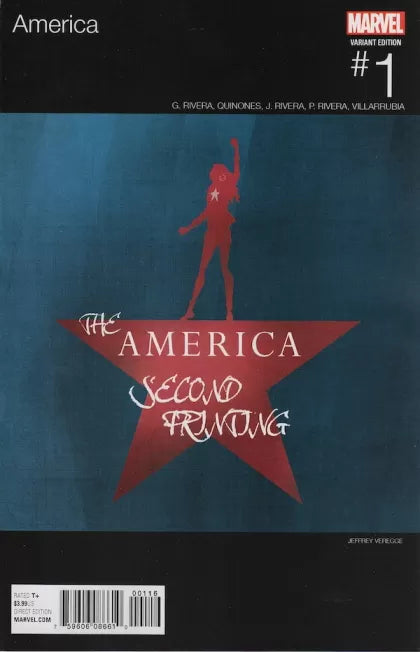 America "Pa' Fuera, Pa' La Calle" 1I Variant Jeffrey Veregge Marvel Hip-Hop Cover 2nd Printing