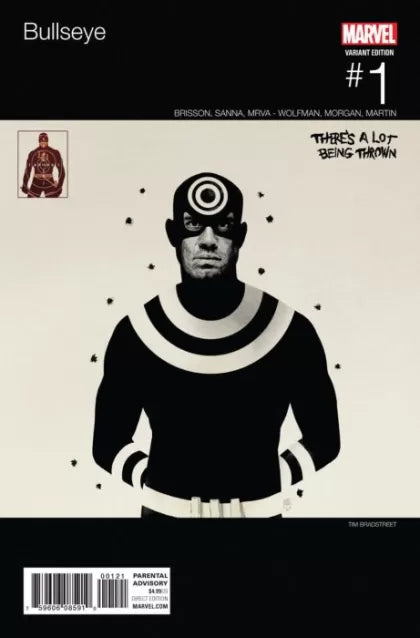 Bullseye, Vol. 1 Running With the Devil - The Columbian Connection, Part 1 / If I Tell You... 1B Variant Tim Bradstreet Marvel Hip-Hop Cover