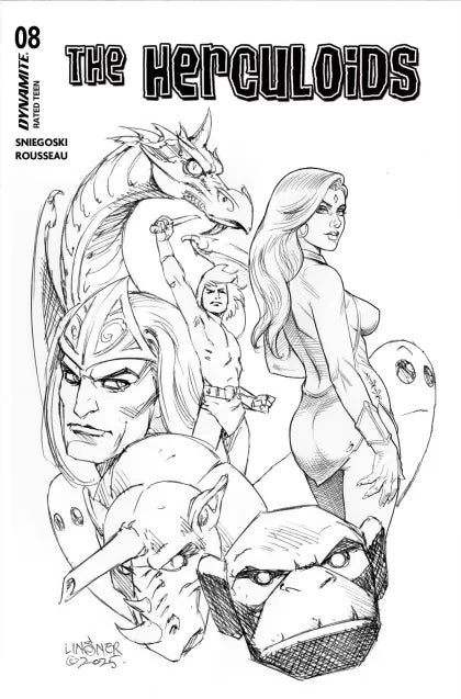 The Herculoids #8E – Joseph Michael Linsner Incentive Sketch Variant (1:10)
