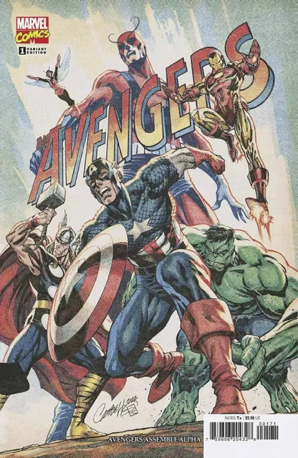 Avengers Assemble: Alpha The Battle A Million Years In The Making! (Part One) 1F Incentive J. Scott Campbell Retro Anniversary Variant (1:200)