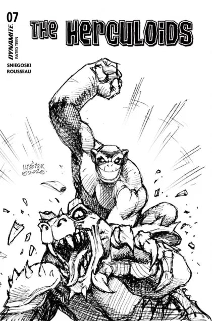 The Herculoids #7E – Joseph Michael Linsner Incentive Sketch Variant (1:10)