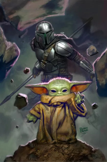 Star Wars: The Mandalorian, Vol. 2 #4F – Ryan Brown Exclusive Virgin Variant