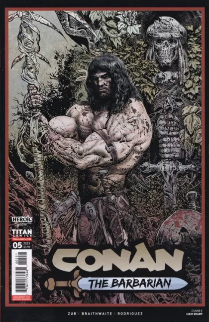 Conan the Barbarian (Titan Comics) Thrice Marked for Death!, Part I: The Heist 5E Liam Sharp Variant
