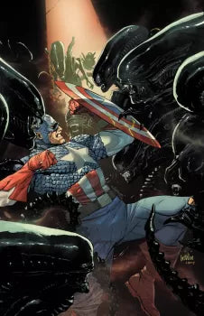 Alien vs. Captain America #1F – Leinil Francis Yu Incentive Virgin Variant (1:100)