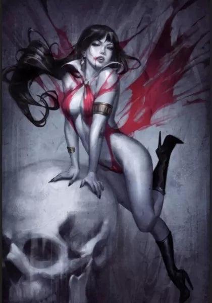 Vampirella vs. The Superpowers #1AC – Osh Red Virgin Variant