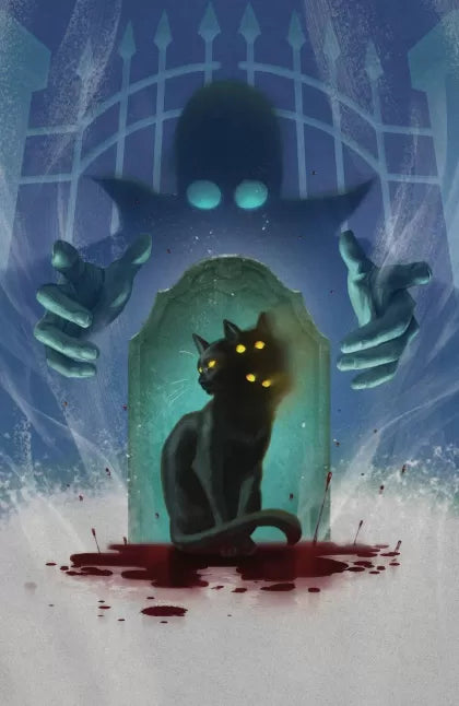 Stuff of Nightmares: The Cat in the Coffin #1E – Reiko Murakami Glow-in-the-Dark Variant